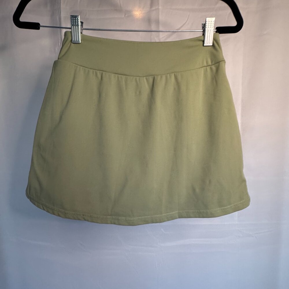 Loukeith Athletic Skirt Skort Tennis Pickleball workout Green Size Small - 0336